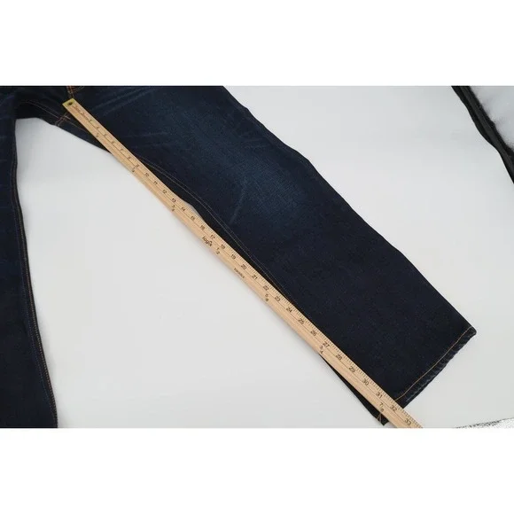 Nudie Jeans Average Joe Mens 38x32 Double Dip Indigo Straight Leg Denim NJ2160 - Picture 13 of 15